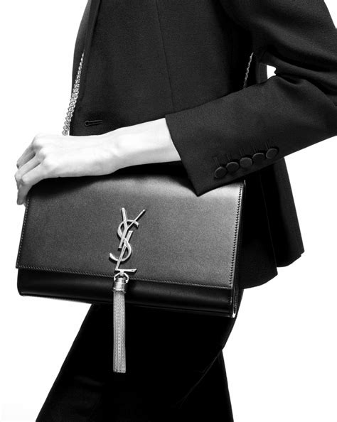 ysl kate medium tassel black|kate handbags ysl.